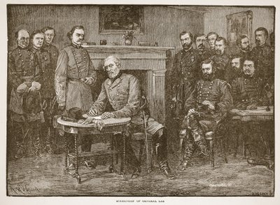 Resa del generale Lee, da un libro pub. 1896 da Alfred Rudolph Waud